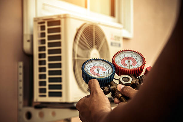 Professional Hvac technician working in Leon, WV